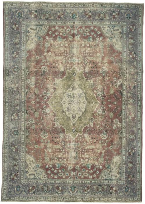 9'10x12'10 Hand Knotted Floral Traditional Wool Oriental Rug