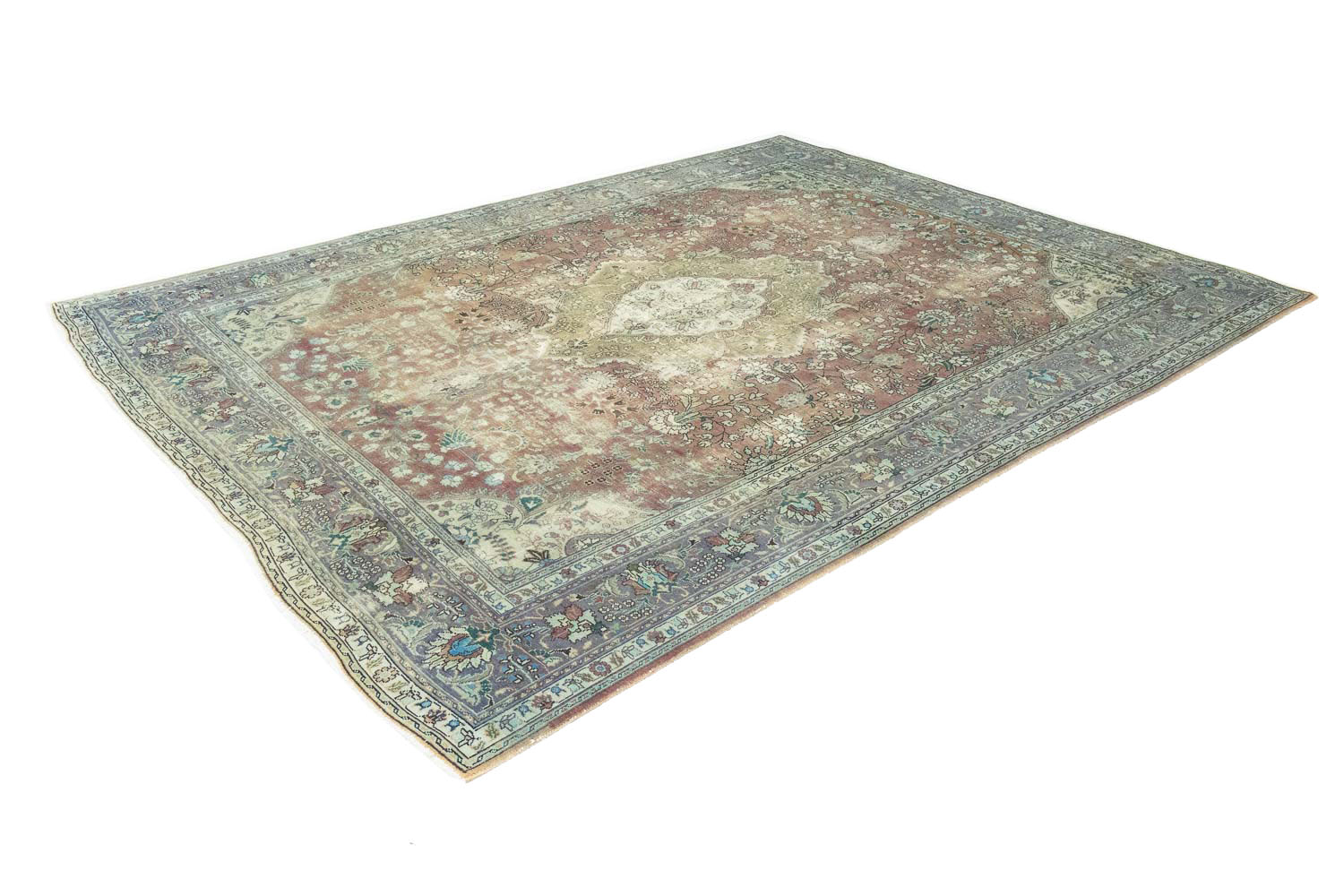 9'10x12'10 Hand Knotted Floral Traditional Wool Oriental Rug - Image 5