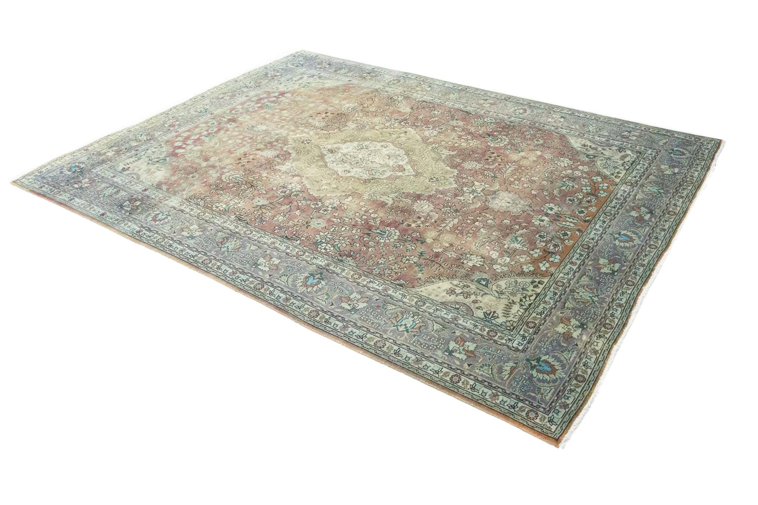 9'10x12'10 Hand Knotted Floral Traditional Wool Oriental Rug - Image 6