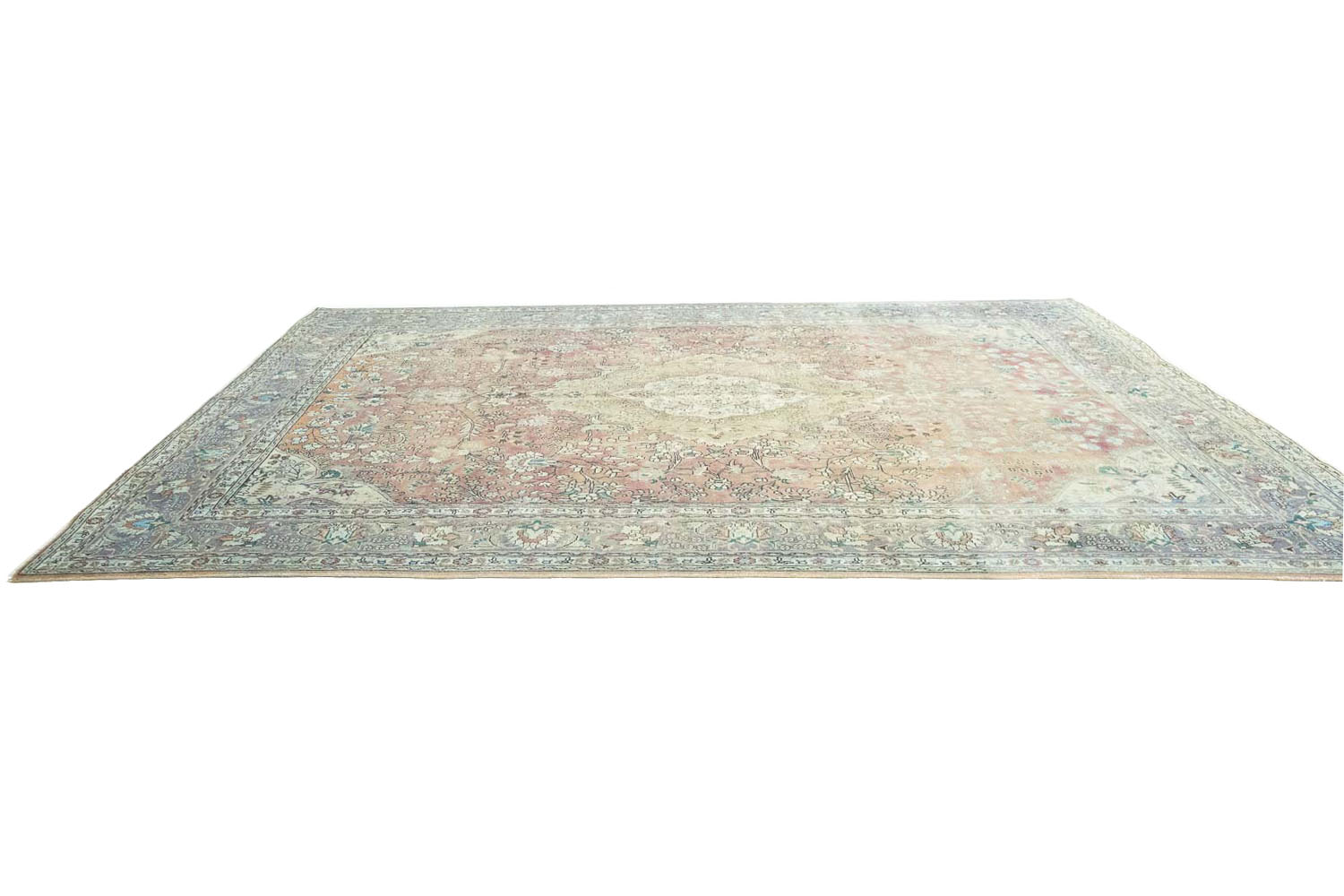 9'10x12'10 Hand Knotted Floral Traditional Wool Oriental Rug - Image 7