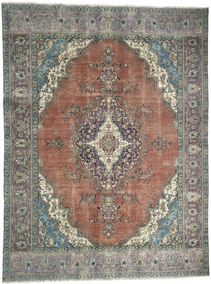 9'10x12'6 Hand Knotted Floral Traditional Wool Oriental Rug