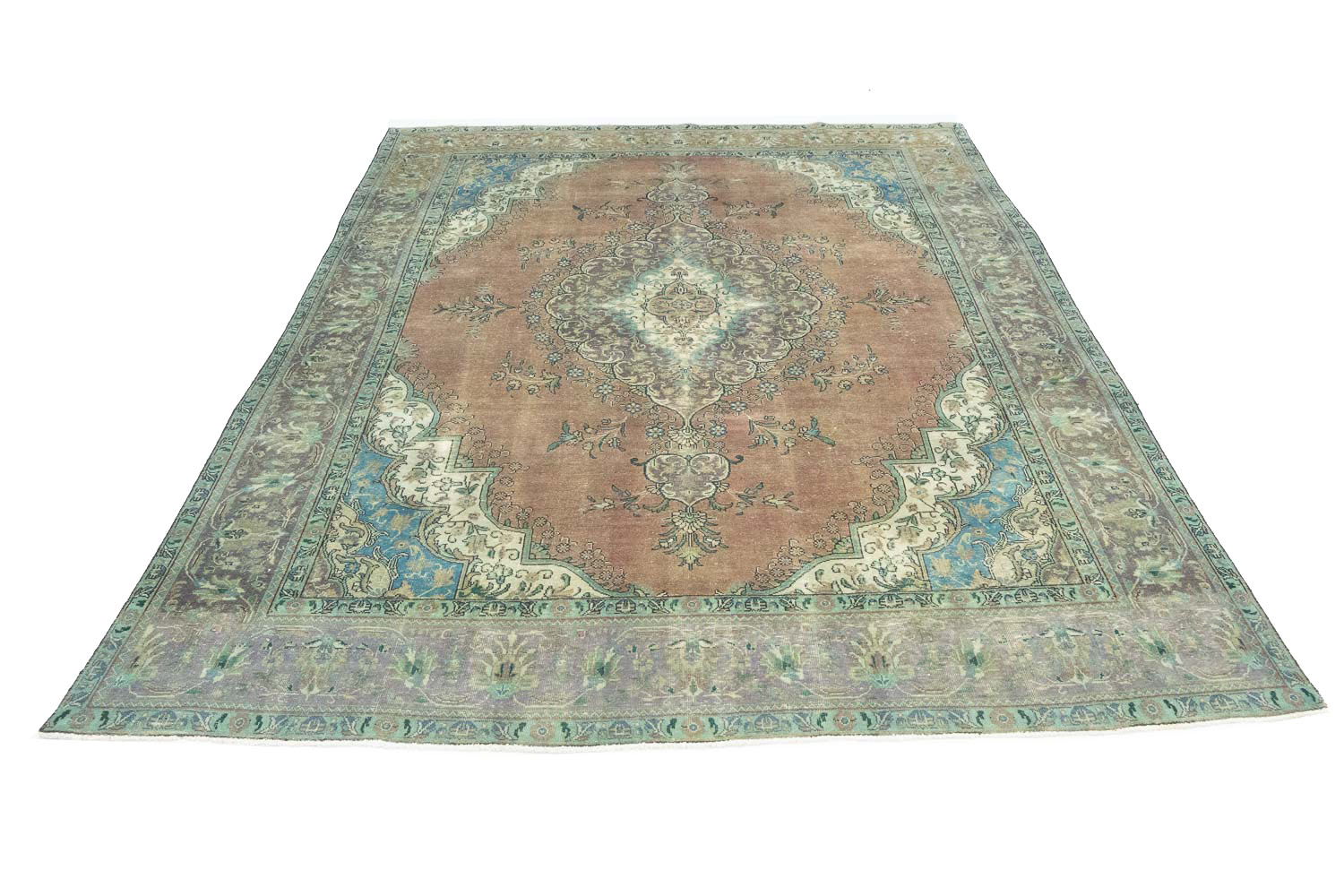 9'10x12'6 Hand Knotted Floral Traditional Wool Oriental Rug - Image 3