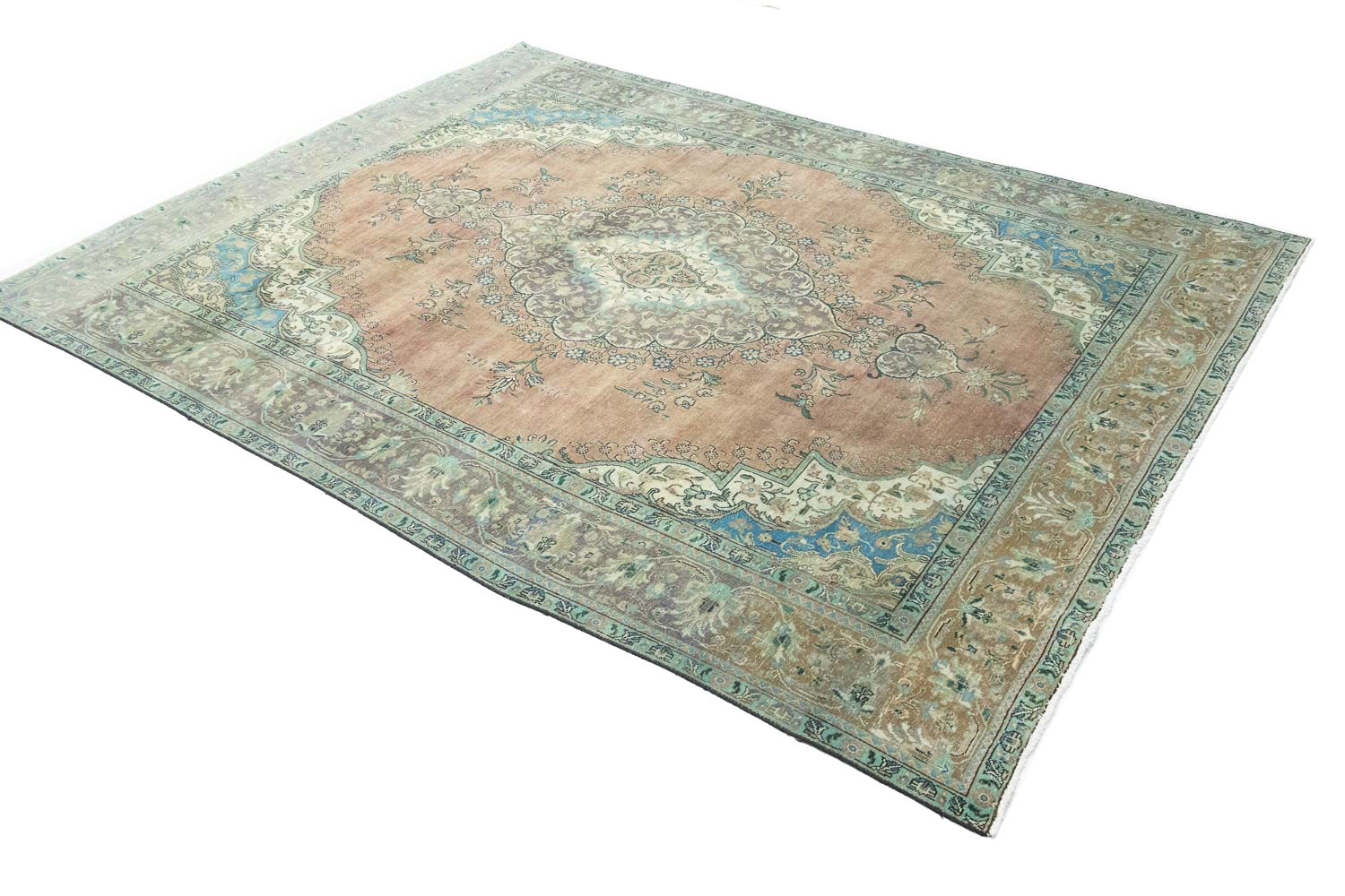 9'10x12'6 Hand Knotted Floral Traditional Wool Oriental Rug - Image 5
