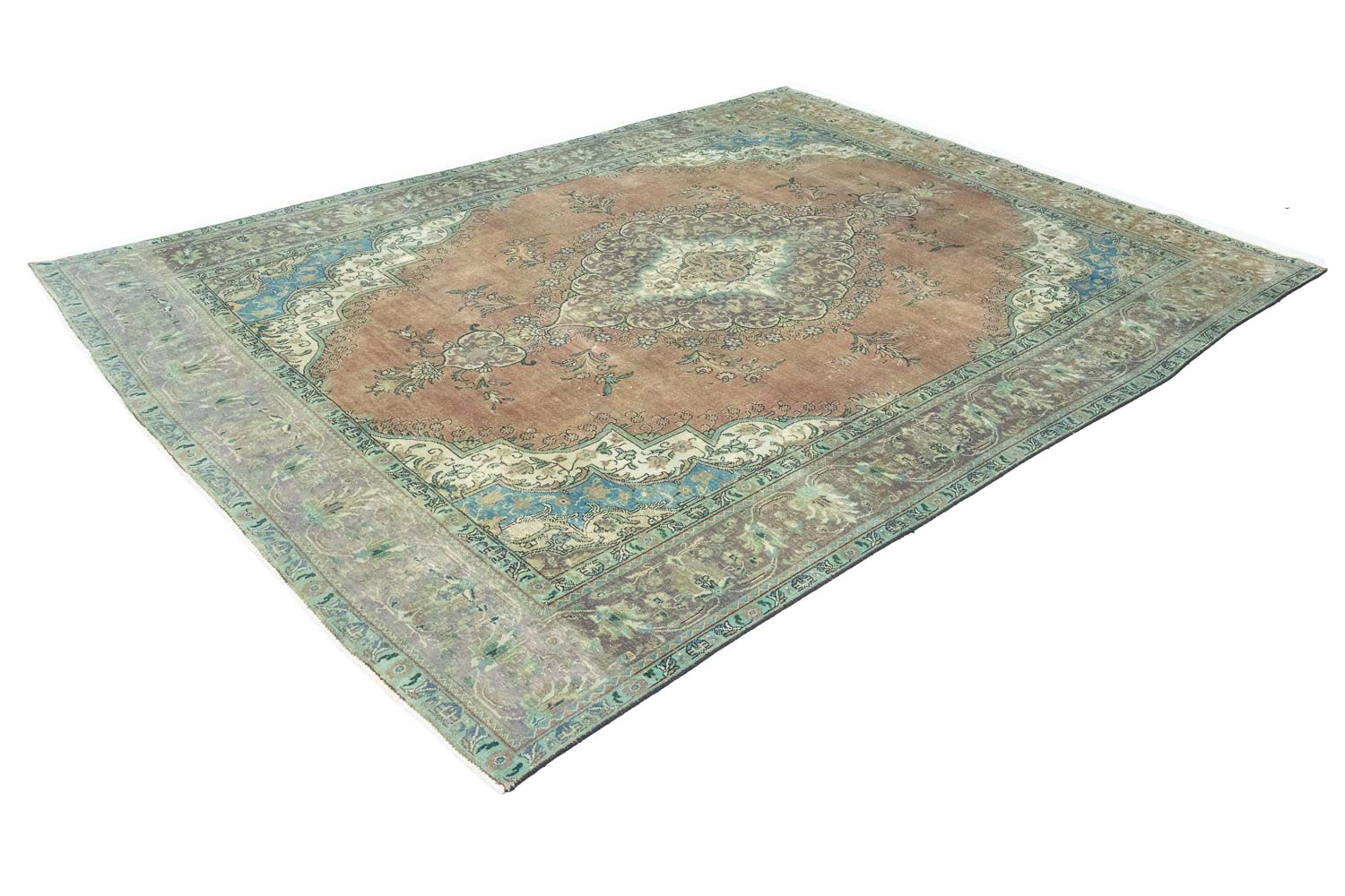 9'10x12'6 Hand Knotted Floral Traditional Wool Oriental Rug - Image 6