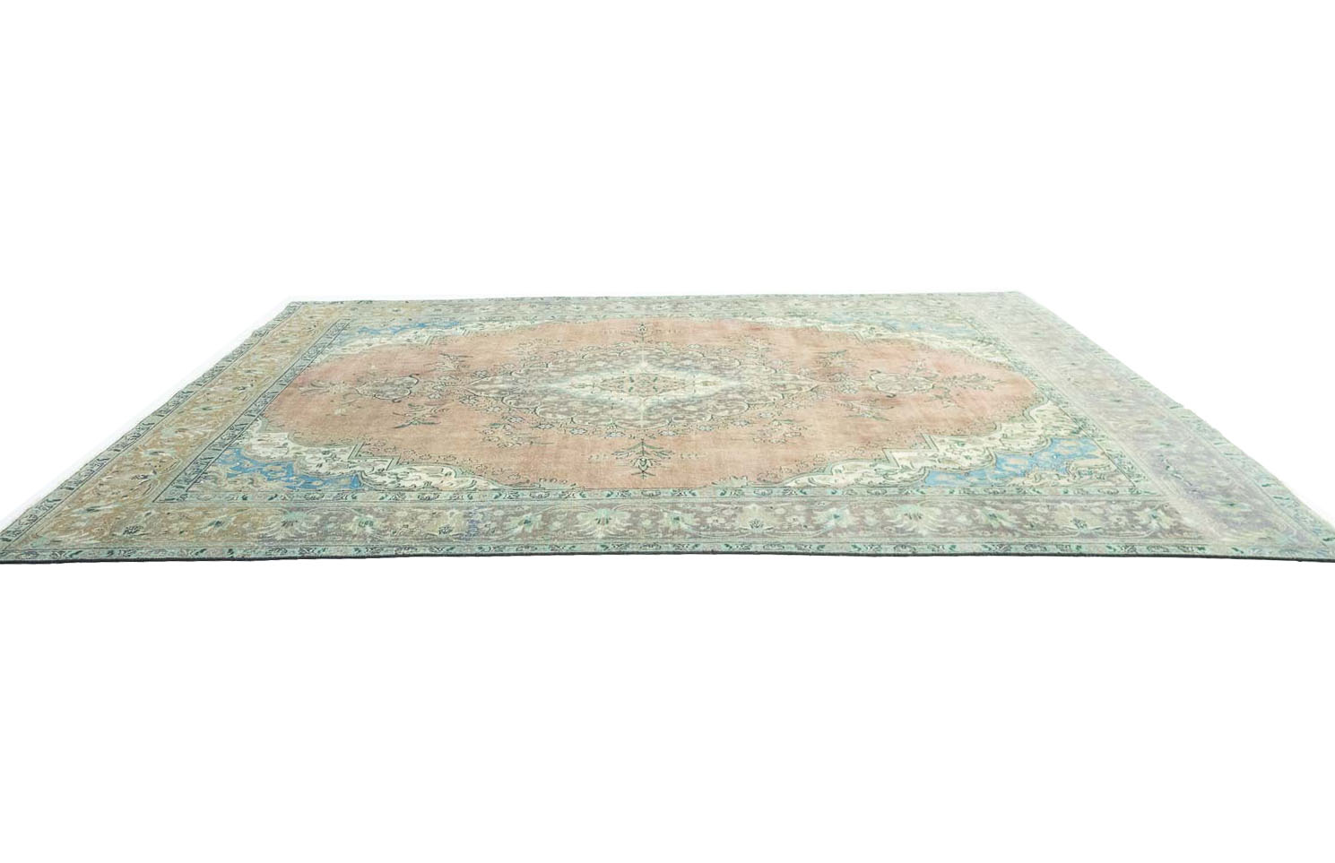 9'10x12'6 Hand Knotted Floral Traditional Wool Oriental Rug - Image 7