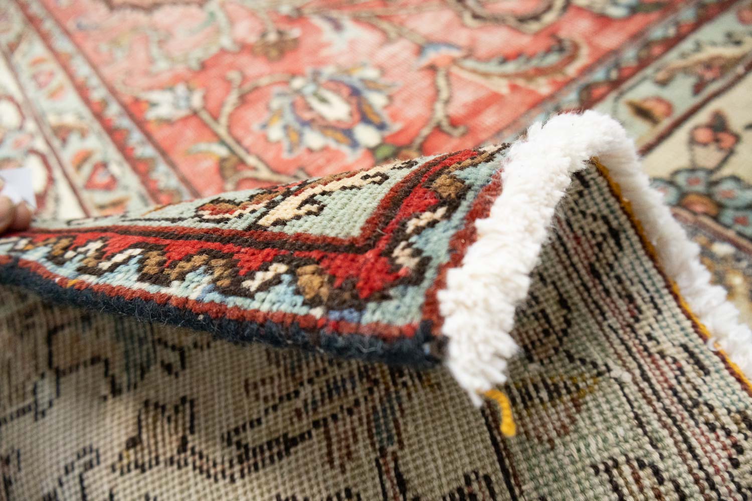 9'10x12'5 Hand Knotted Floral Traditional Wool Oriental Rug - Image 17