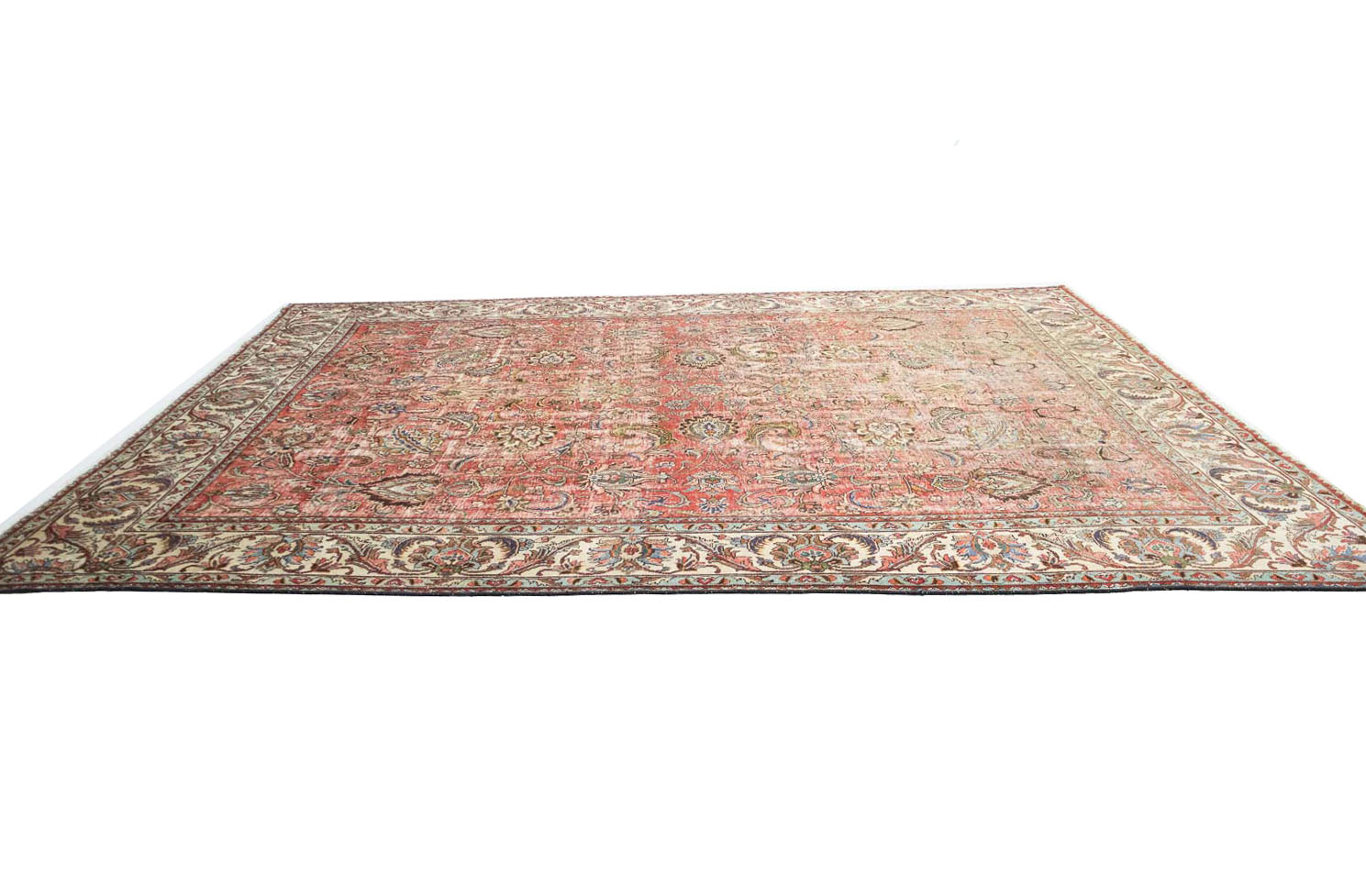 9'10x12'5 Hand Knotted Floral Traditional Wool Oriental Rug - Image 7