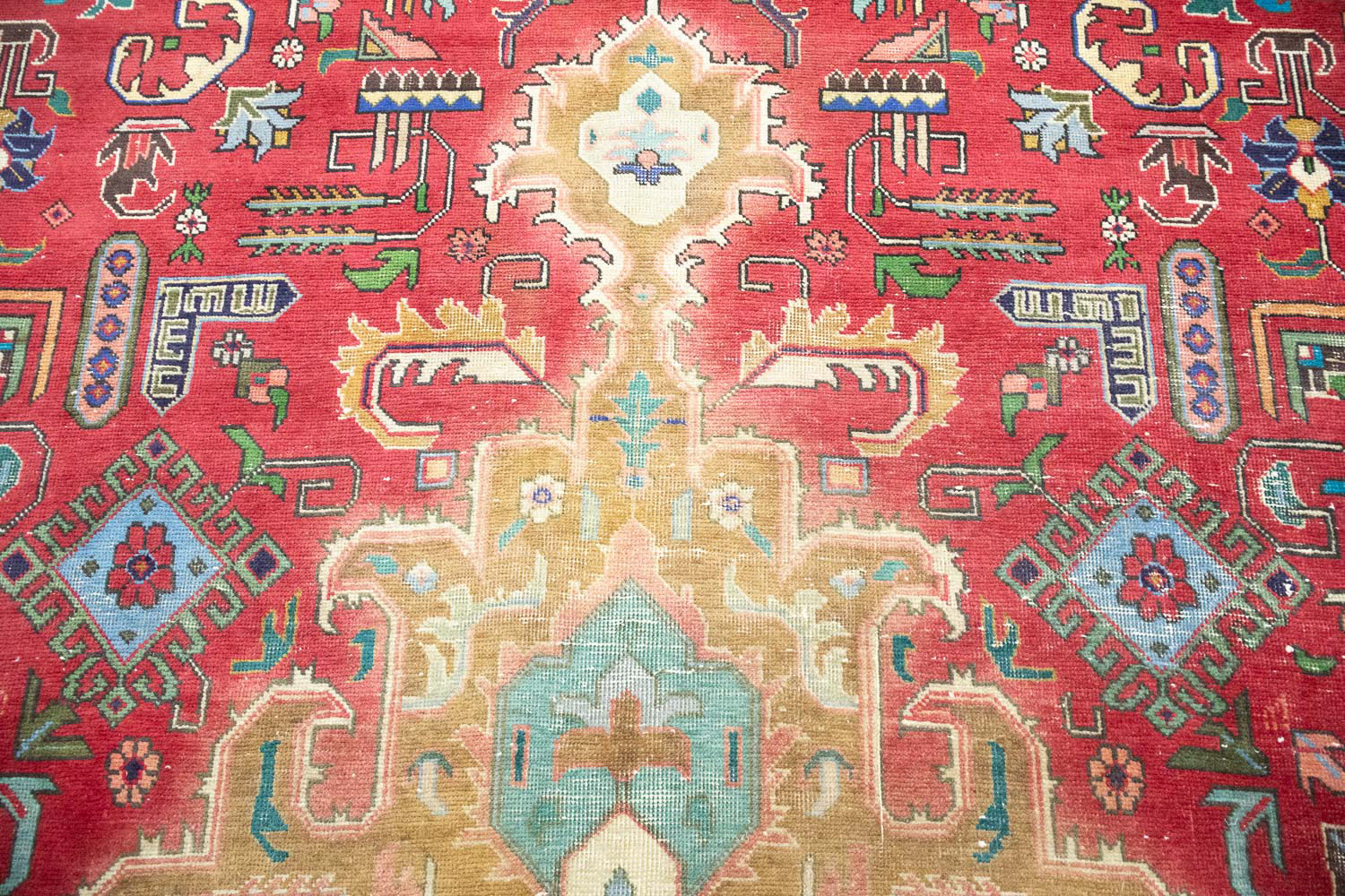 9'6x12'10 Hand Knotted Floral Traditional Wool Oriental Rug - Image 14