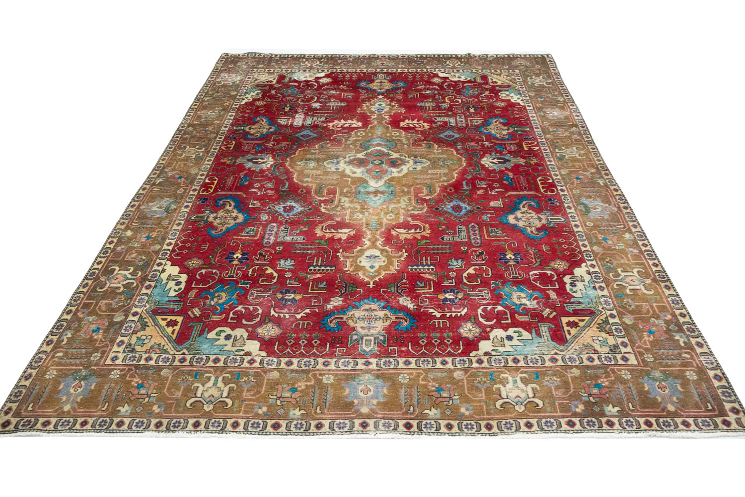 9'6x12'10 Hand Knotted Floral Traditional Wool Oriental Rug - Image 4