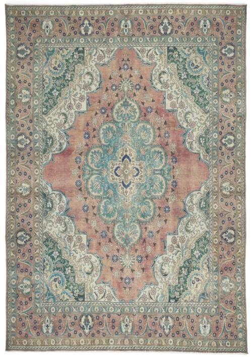 9'7x12'3 Hand Knotted Floral Traditional Wool Oriental Rug