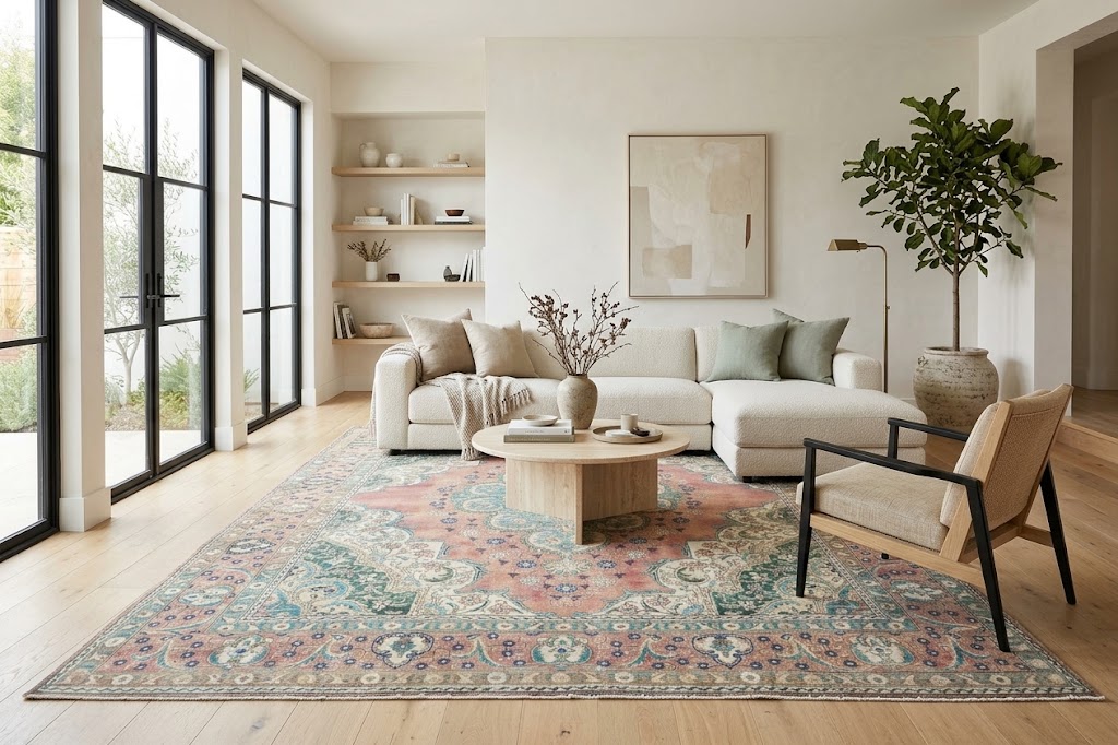 9'7x12'3 Hand Knotted Floral Traditional Wool Oriental Rug - Image 2