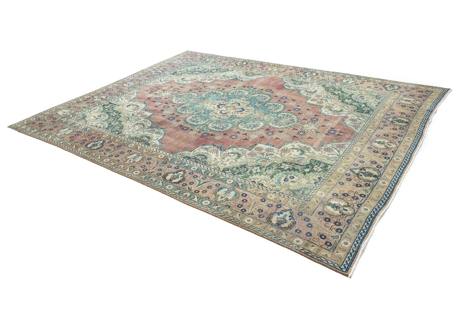 9'7x12'3 Hand Knotted Floral Traditional Wool Oriental Rug - Image 5