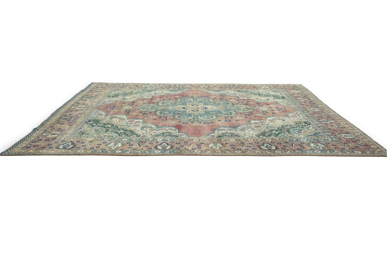 9'7x12'3 Hand Knotted Floral Traditional Wool Oriental Rug - Image 6