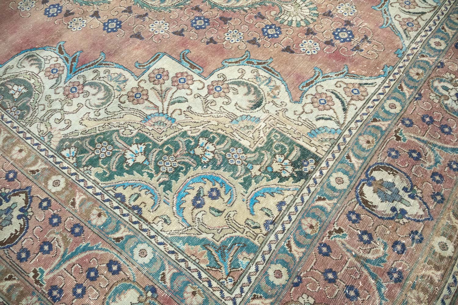 9'7x12'3 Hand Knotted Floral Traditional Wool Oriental Rug - Image 9