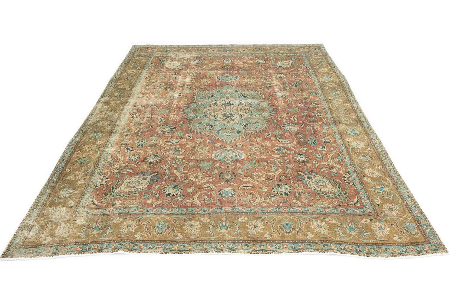 9'6x12'0 Hand Knotted Floral Traditional Wool Oriental Rug - Image 3