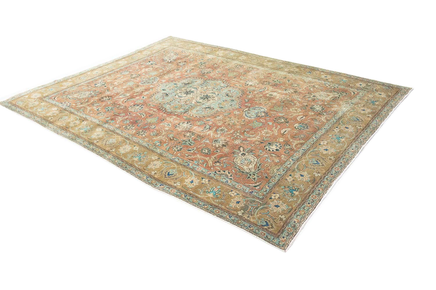9'6x12'0 Hand Knotted Floral Traditional Wool Oriental Rug - Image 4