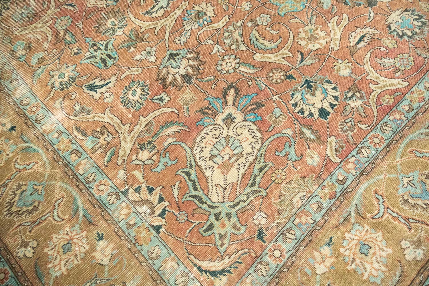 9'6x12'0 Hand Knotted Floral Traditional Wool Oriental Rug - Image 9