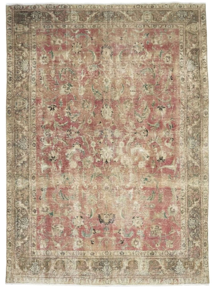 9'7x12'9 Hand Knotted Floral Traditional Wool Oriental Rug - Image 1