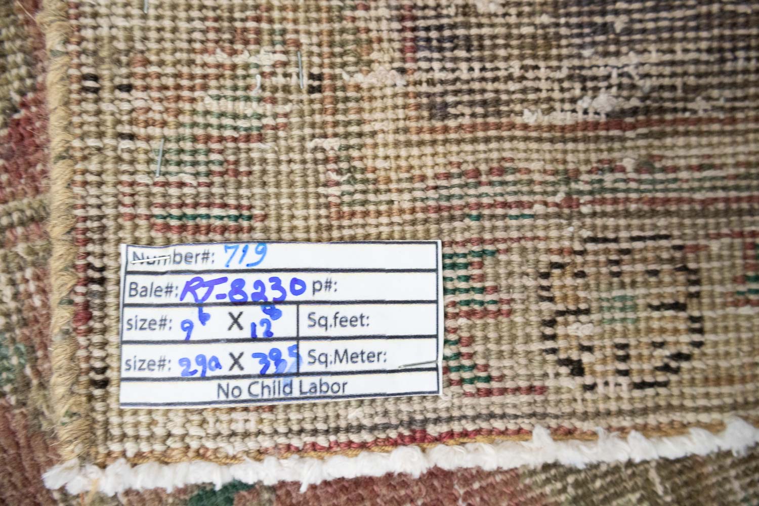 9'7x12'9 Hand Knotted Floral Traditional Wool Oriental Rug - Image 20