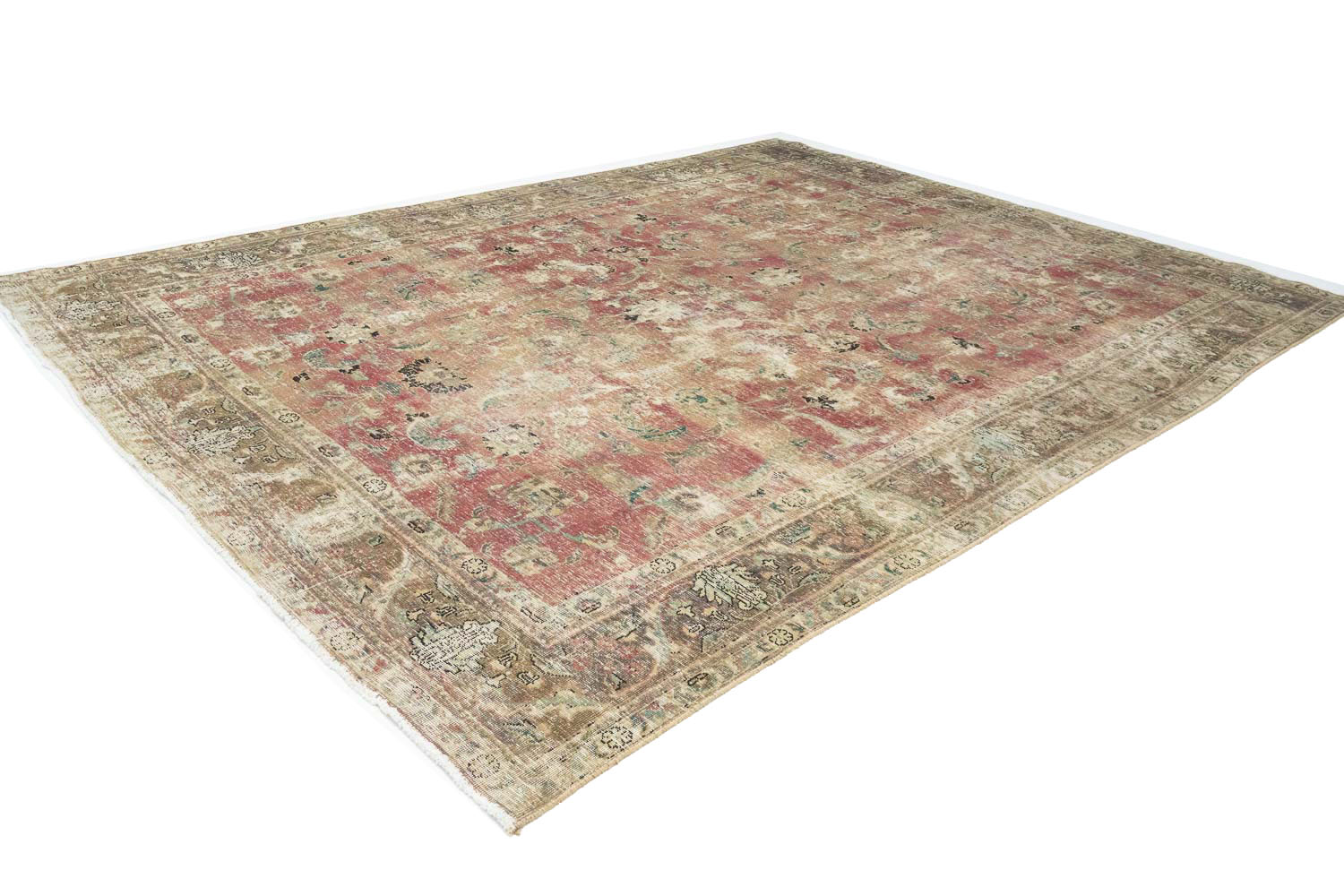 9'7x12'9 Hand Knotted Floral Traditional Wool Oriental Rug - Image 4