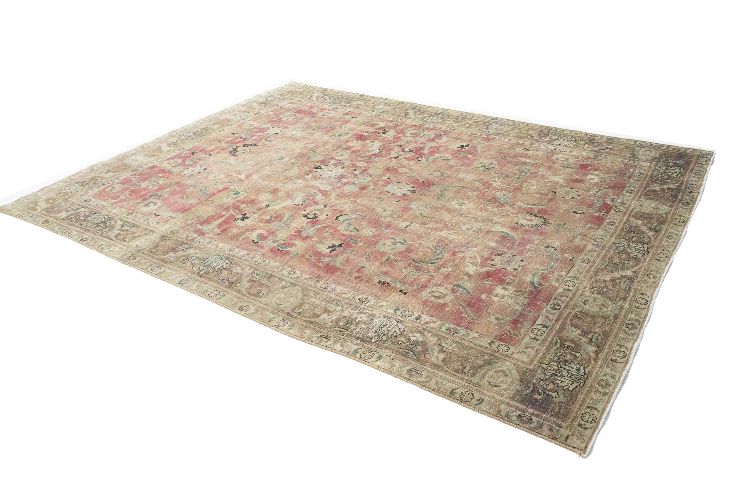 9'7x12'9 Hand Knotted Floral Traditional Wool Oriental Rug - Image 5