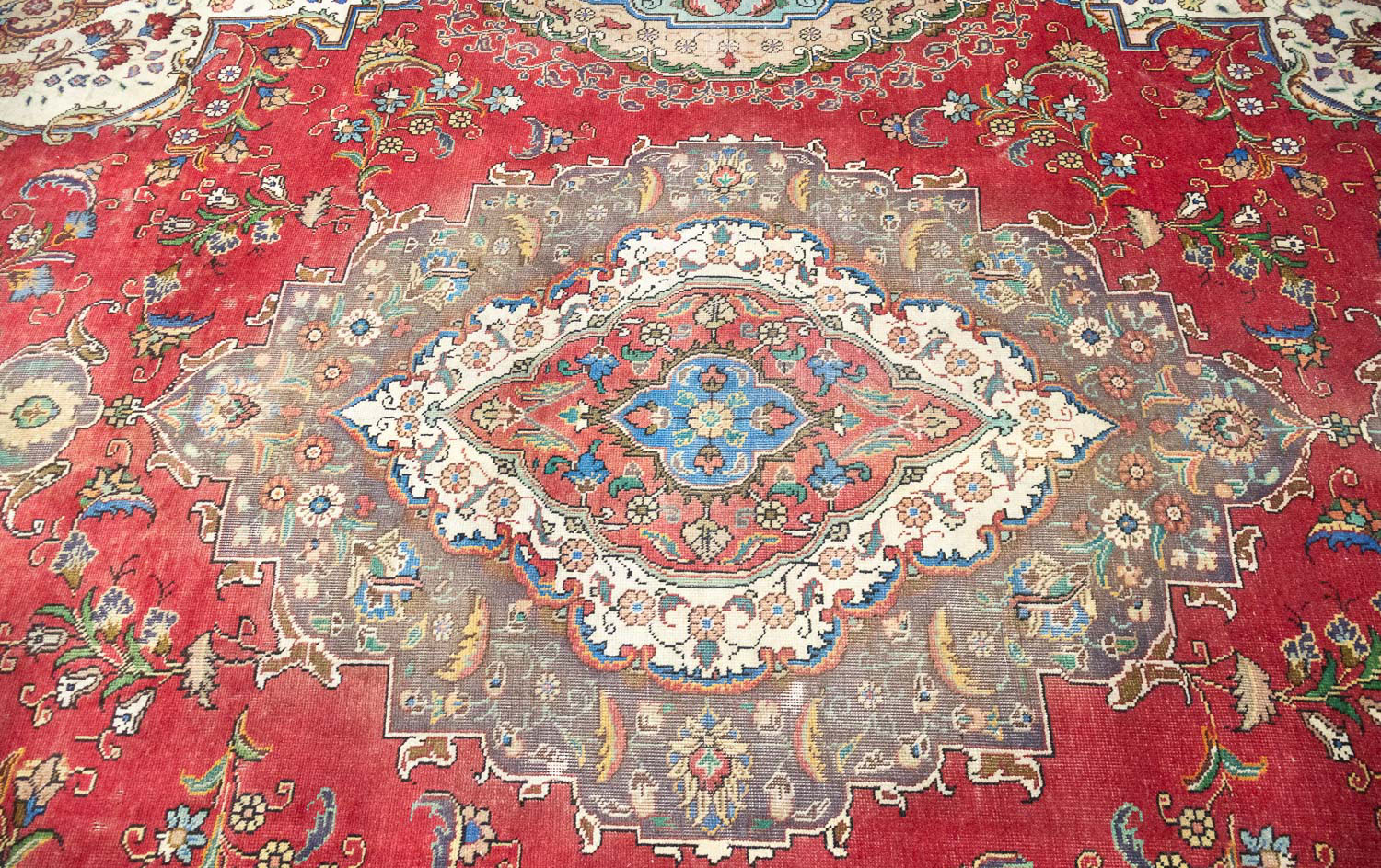 10'3x13'0 Hand Knotted Floral Traditional Wool Oriental Rug - Image 8