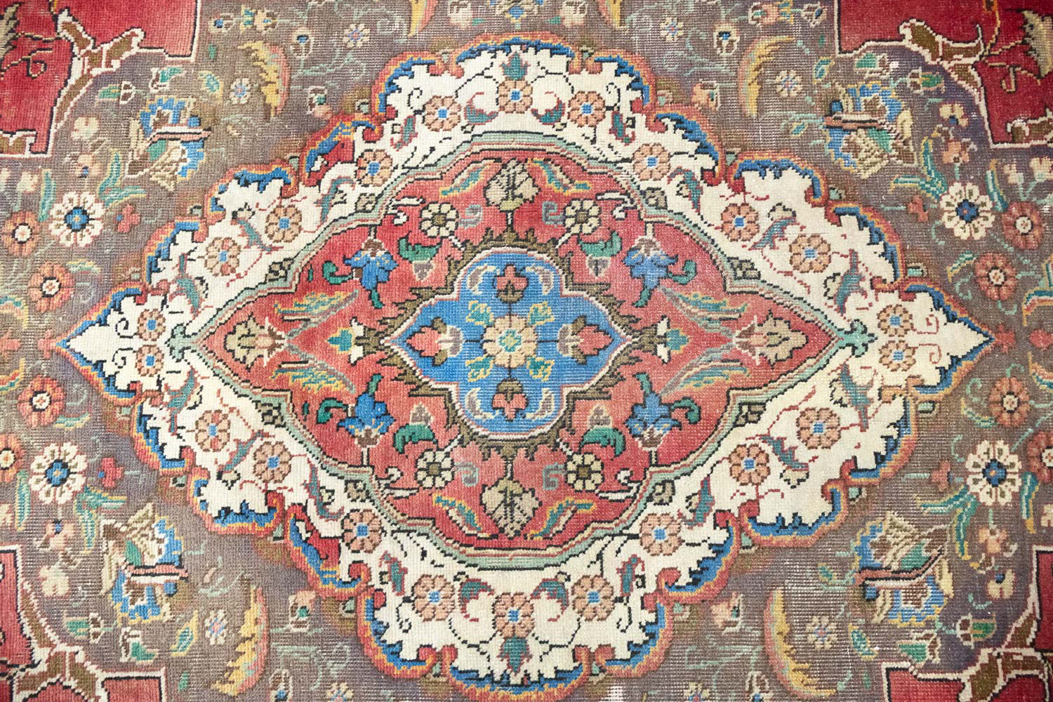 10'3x13'0 Hand Knotted Floral Traditional Wool Oriental Rug - Image 9