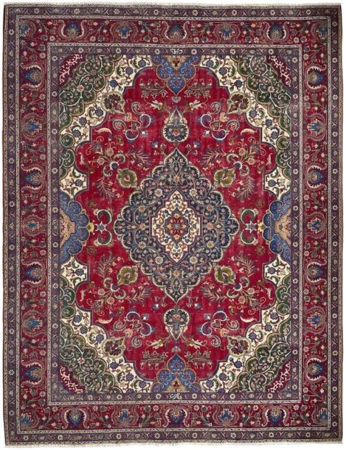 9'10x13'3 Hand Knotted Floral Traditional Wool Oriental Rug