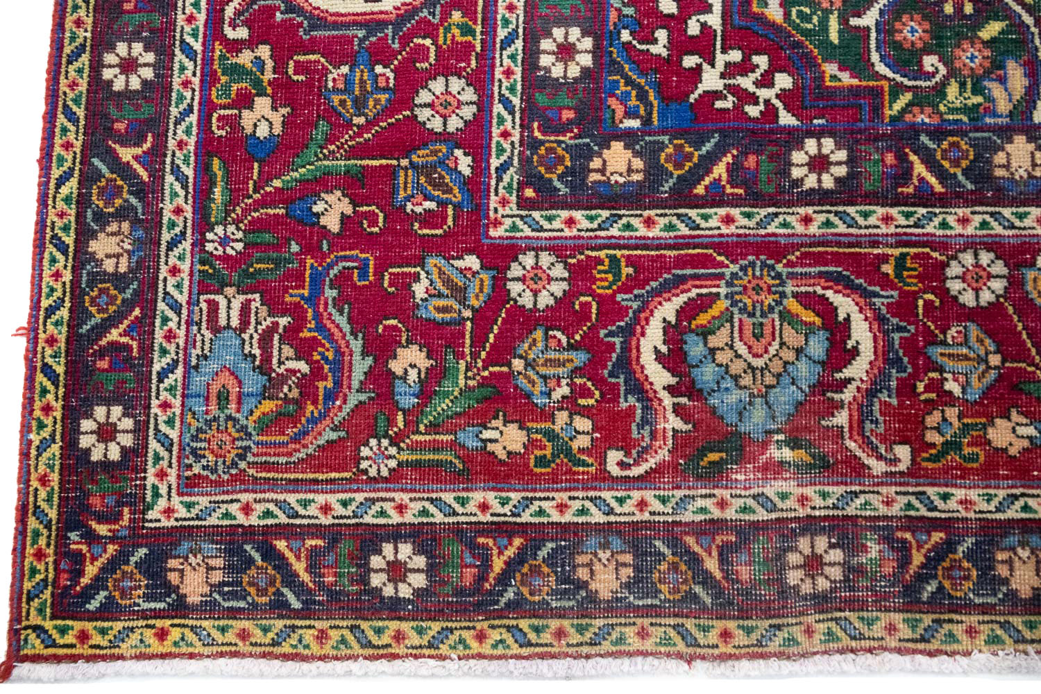 9'10x13'3 Hand Knotted Floral Traditional Wool Oriental Rug - Image 12