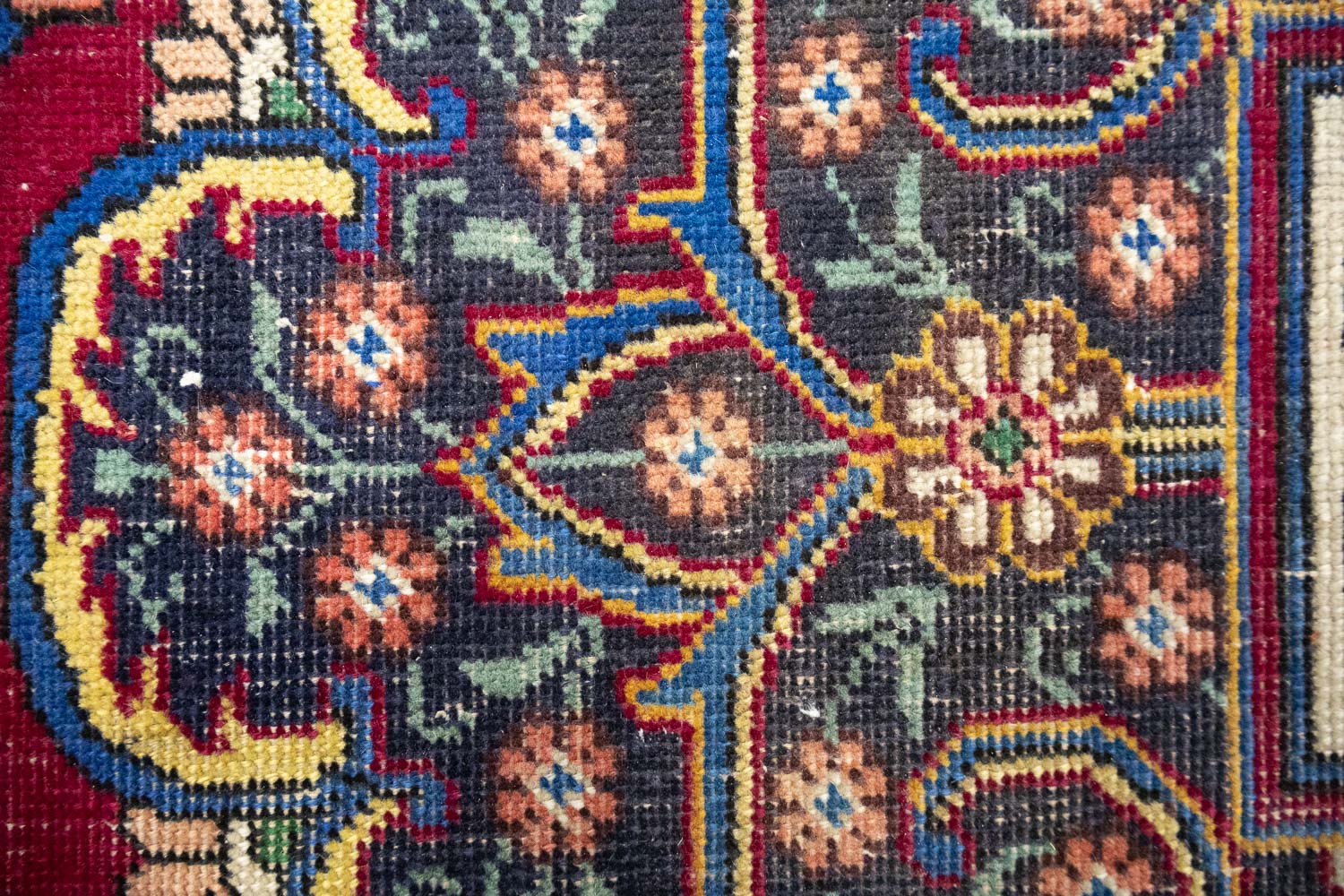 9'10x13'3 Hand Knotted Floral Traditional Wool Oriental Rug - Image 14