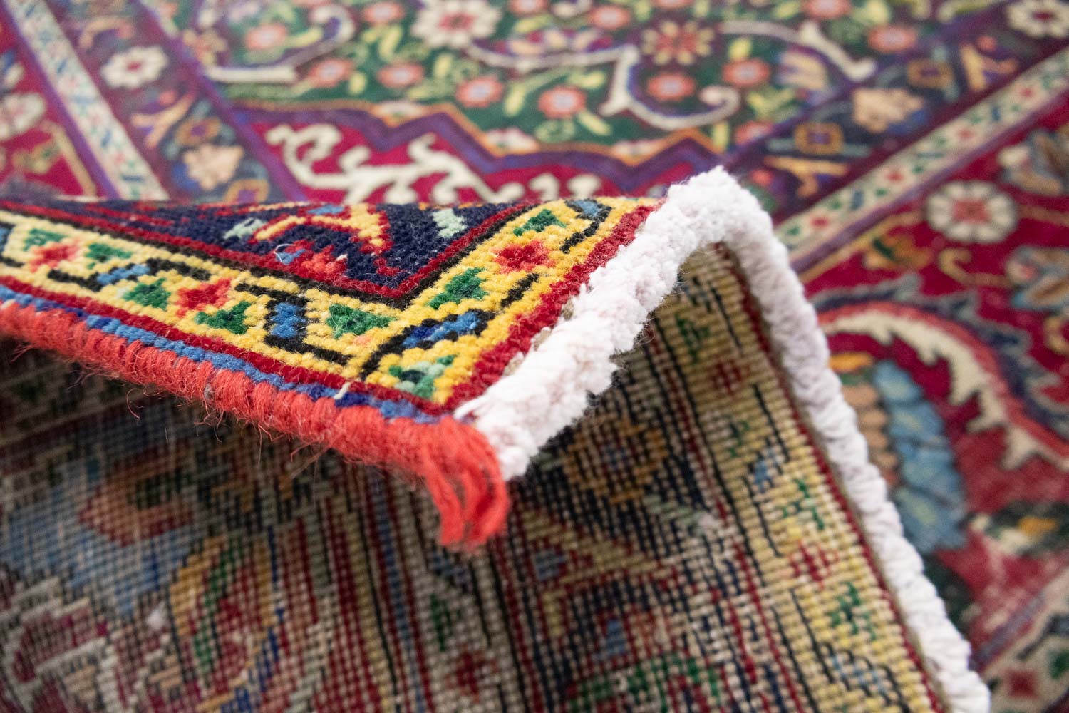 9'10x13'3 Hand Knotted Floral Traditional Wool Oriental Rug - Image 16