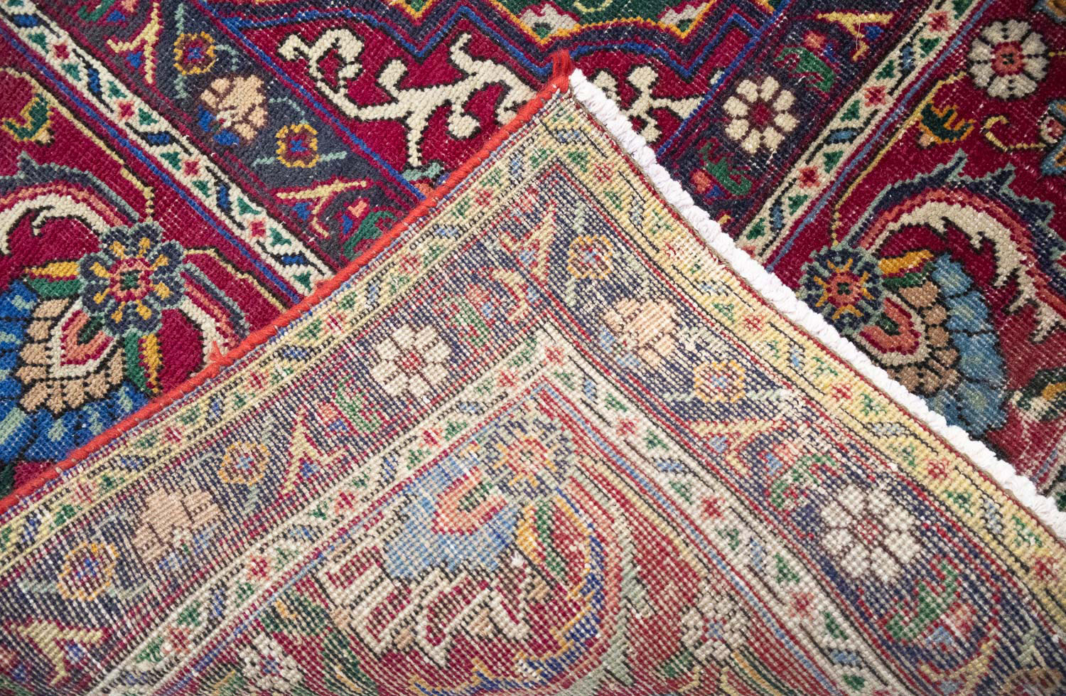 9'10x13'3 Hand Knotted Floral Traditional Wool Oriental Rug - Image 17