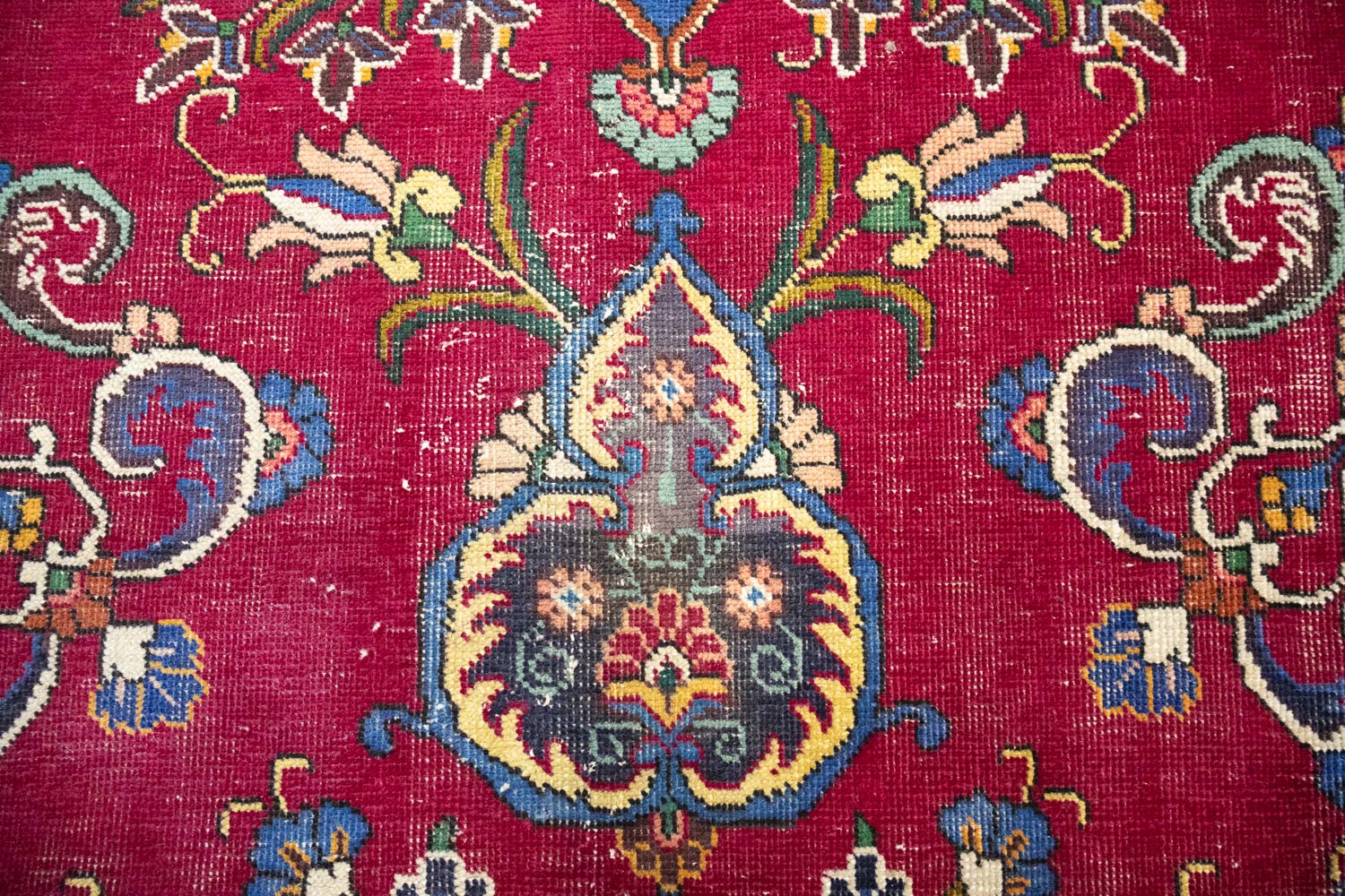9'10x13'3 Hand Knotted Floral Traditional Wool Oriental Rug - Image 9