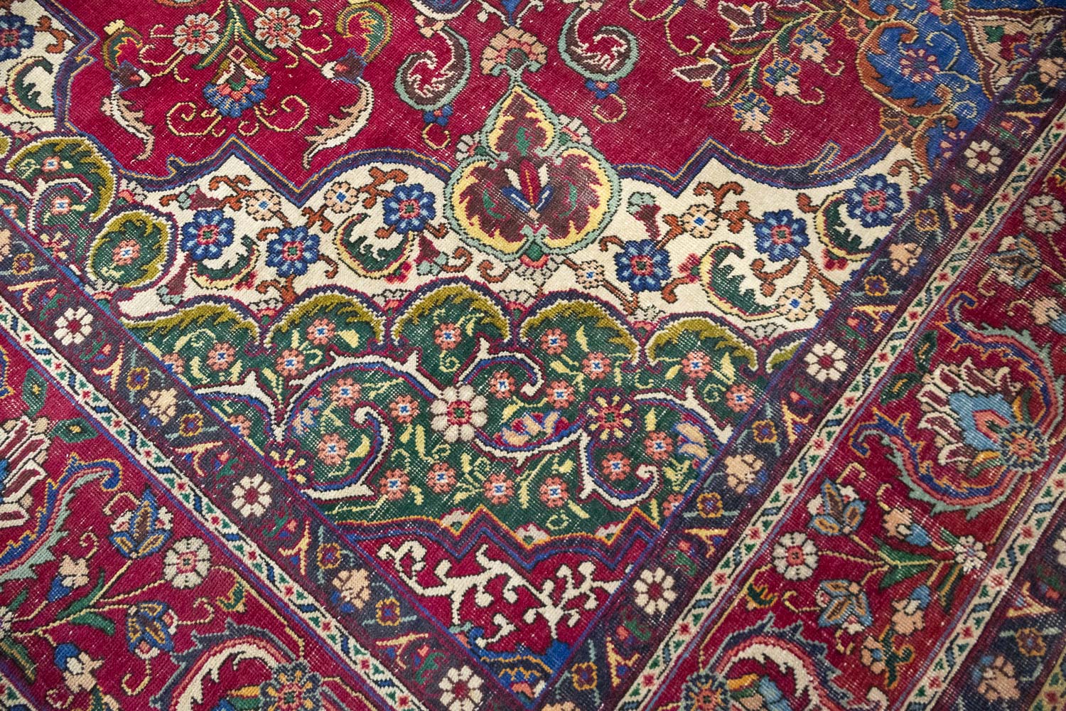 9'10x13'3 Hand Knotted Floral Traditional Wool Oriental Rug - Image 11