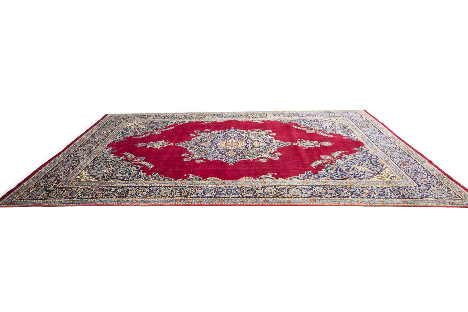 9'4x12'7 Hand Knotted Floral Traditional Wool Oriental Rug - Image 7