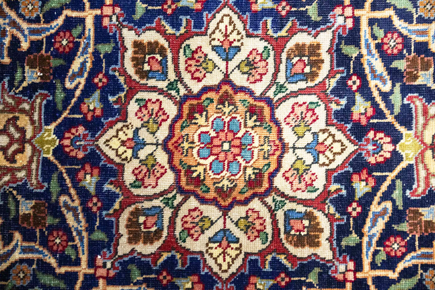 9'4x12'7 Hand Knotted Floral Traditional Wool Oriental Rug - Image 9