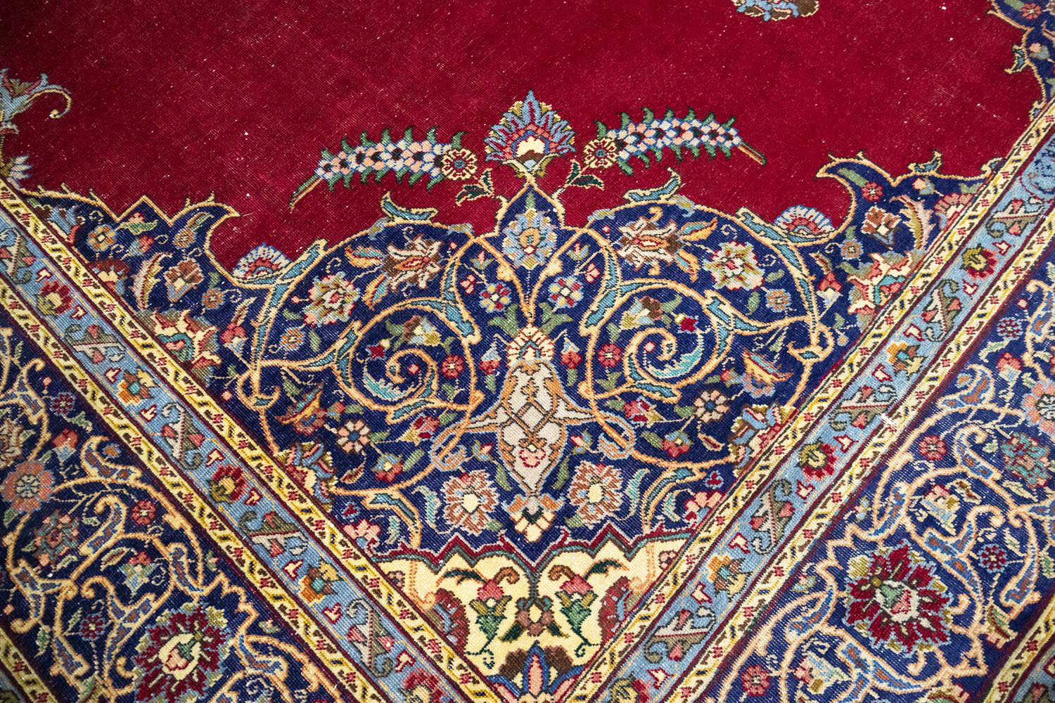 9'4x12'7 Hand Knotted Floral Traditional Wool Oriental Rug - Image 11