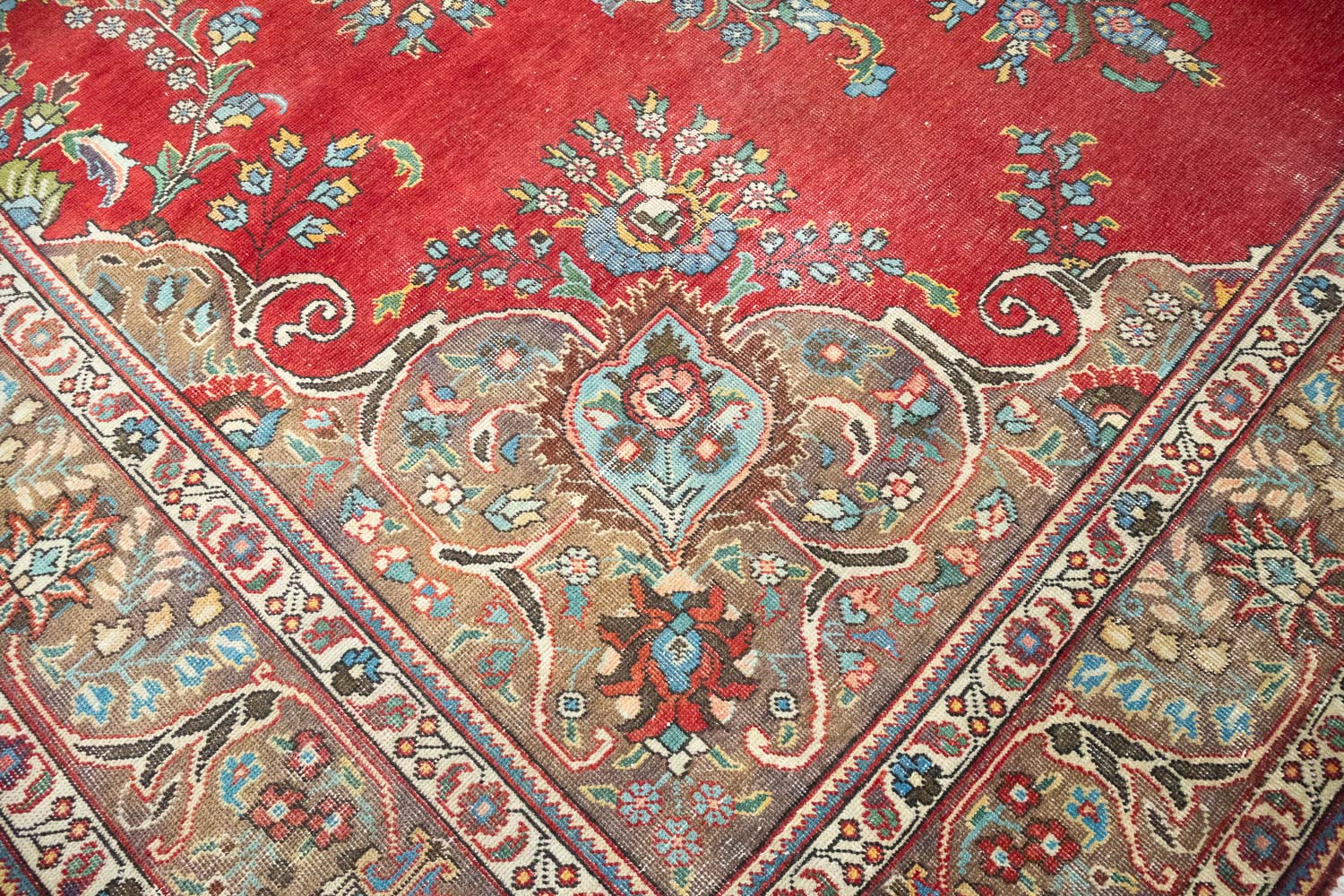 9'10x12'10 Hand Knotted Floral Traditional Wool Oriental Rug - Image 8