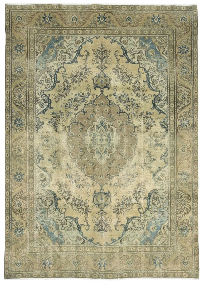 9'6x13'0 Hand Knotted Floral Traditional Wool Oriental Rug - Image 1