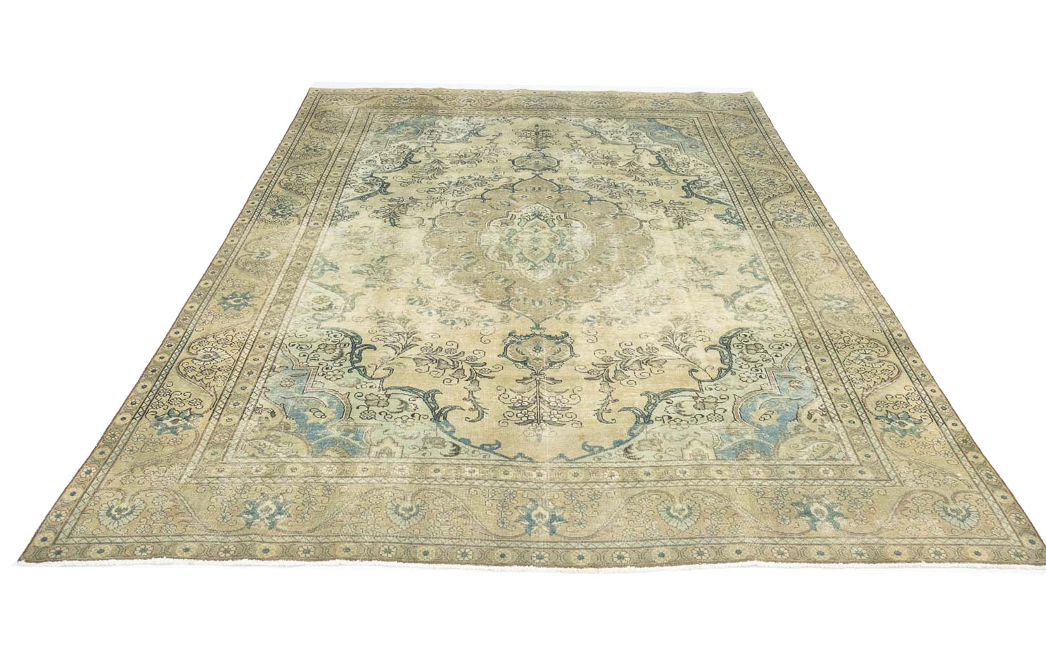 9'6x13'0 Hand Knotted Floral Traditional Wool Oriental Rug - Image 3