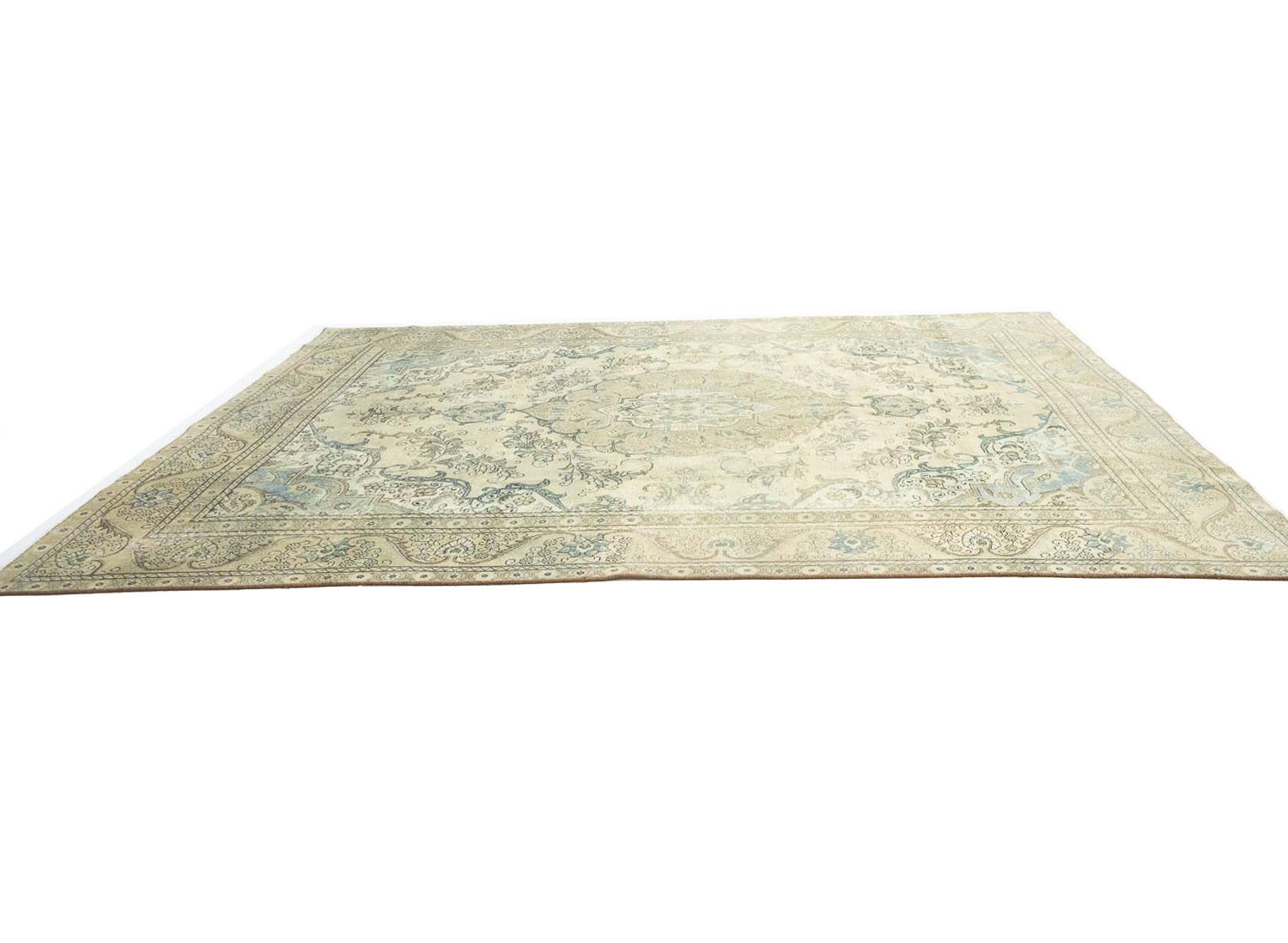 9'6x13'0 Hand Knotted Floral Traditional Wool Oriental Rug - Image 6