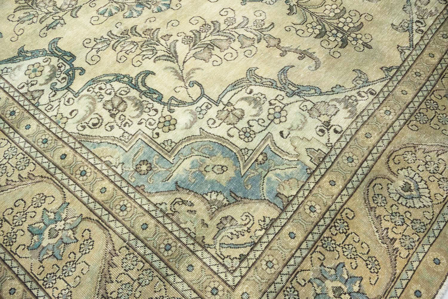 9'6x13'0 Hand Knotted Floral Traditional Wool Oriental Rug - Image 9