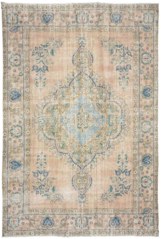 9'8x12'5 Hand Knotted Floral Traditional Wool Oriental Rug - Image 1
