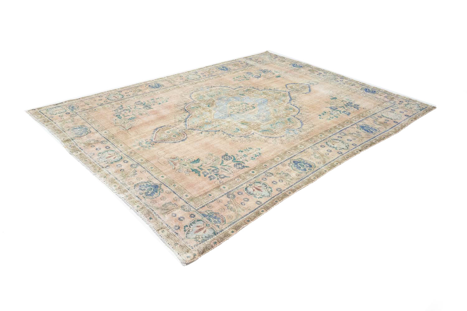 9'8x12'5 Hand Knotted Floral Traditional Wool Oriental Rug - Image 4