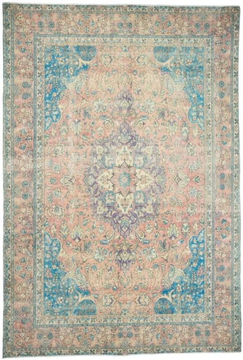 9'6x12'11 Hand Knotted Floral Traditional Wool Oriental Rug