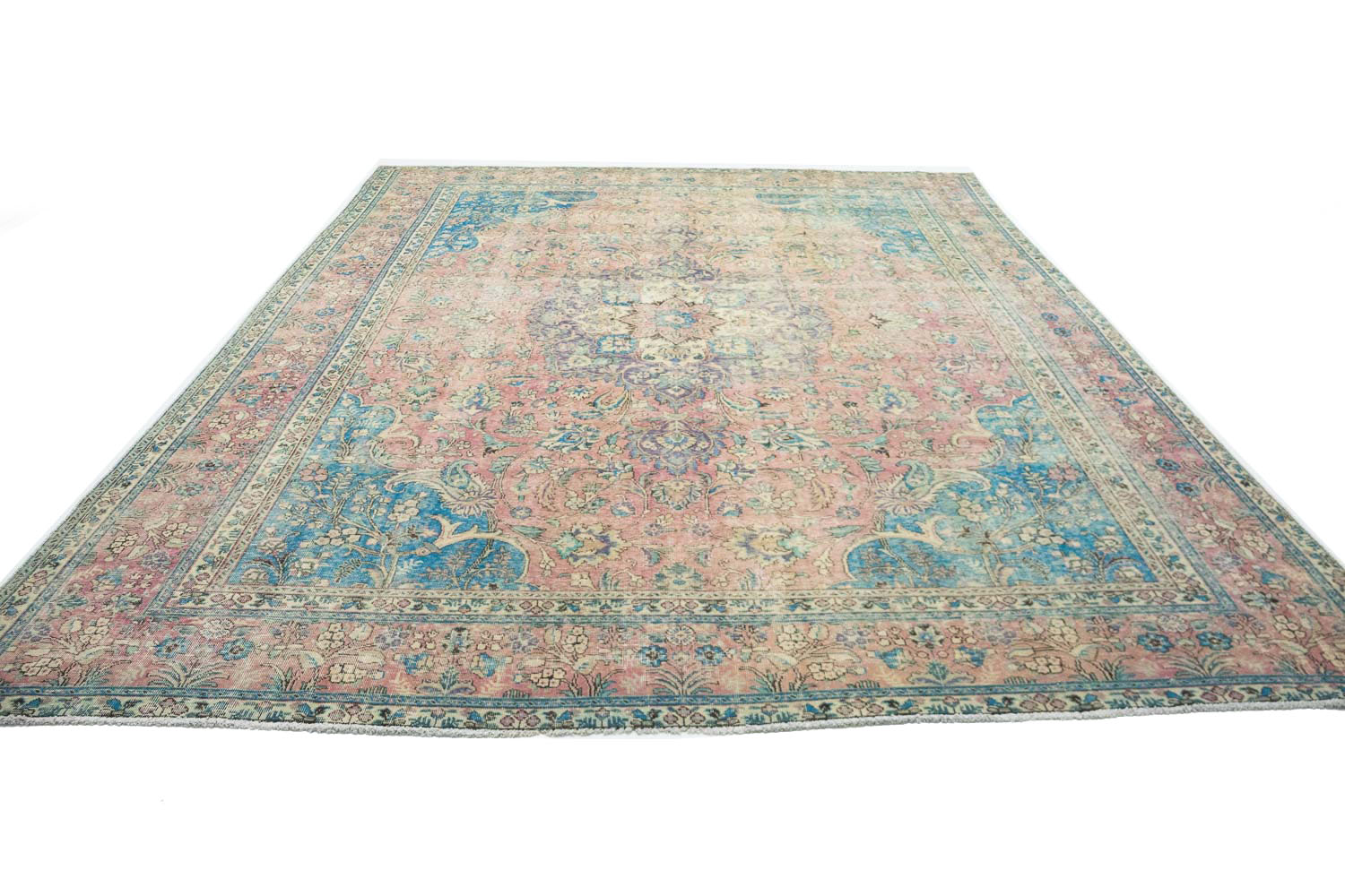 9'6x12'11 Hand Knotted Floral Traditional Wool Oriental Rug - Image 4