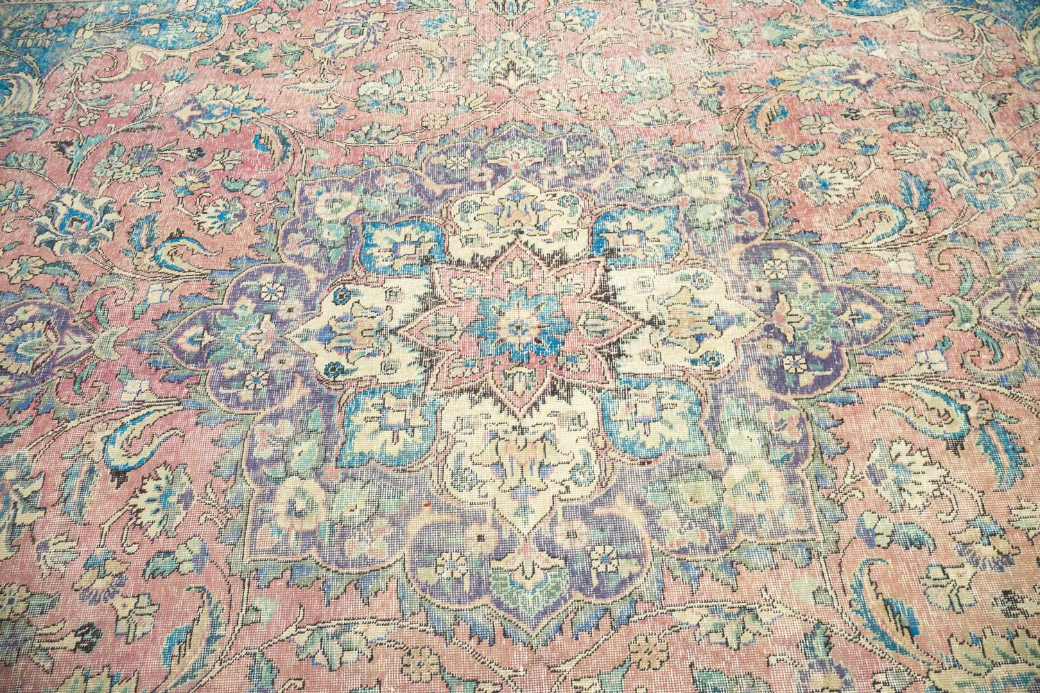 9'6x12'11 Hand Knotted Floral Traditional Wool Oriental Rug - Image 7