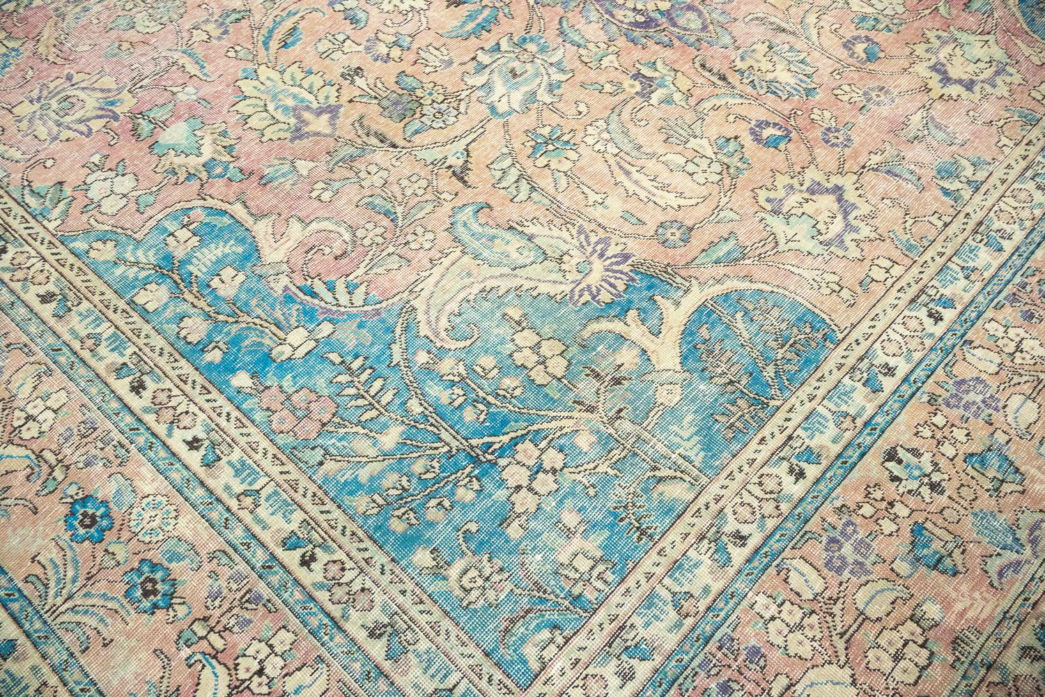 9'6x12'11 Hand Knotted Floral Traditional Wool Oriental Rug - Image 9