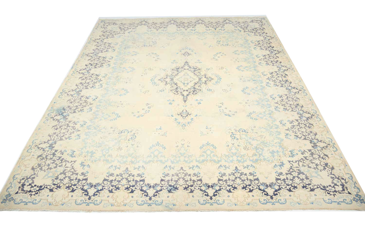 9'10x13'0 Hand Knotted Floral Traditional Wool Oriental Rug - Image 3