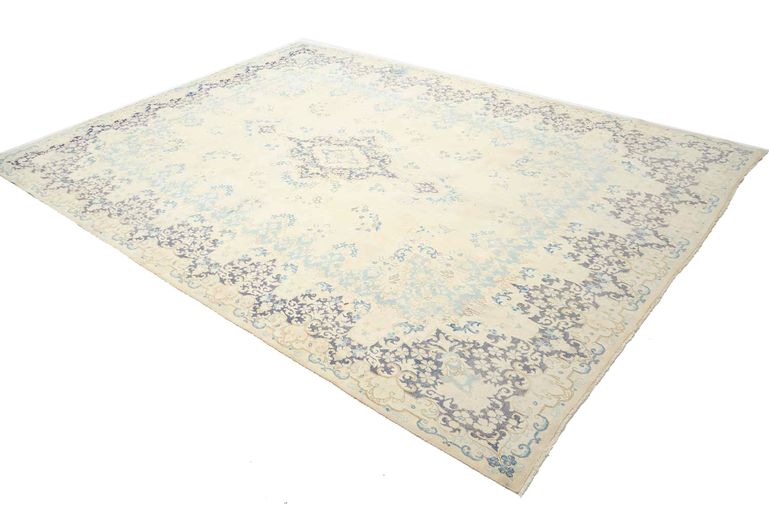 9'10x13'0 Hand Knotted Floral Traditional Wool Oriental Rug - Image 5